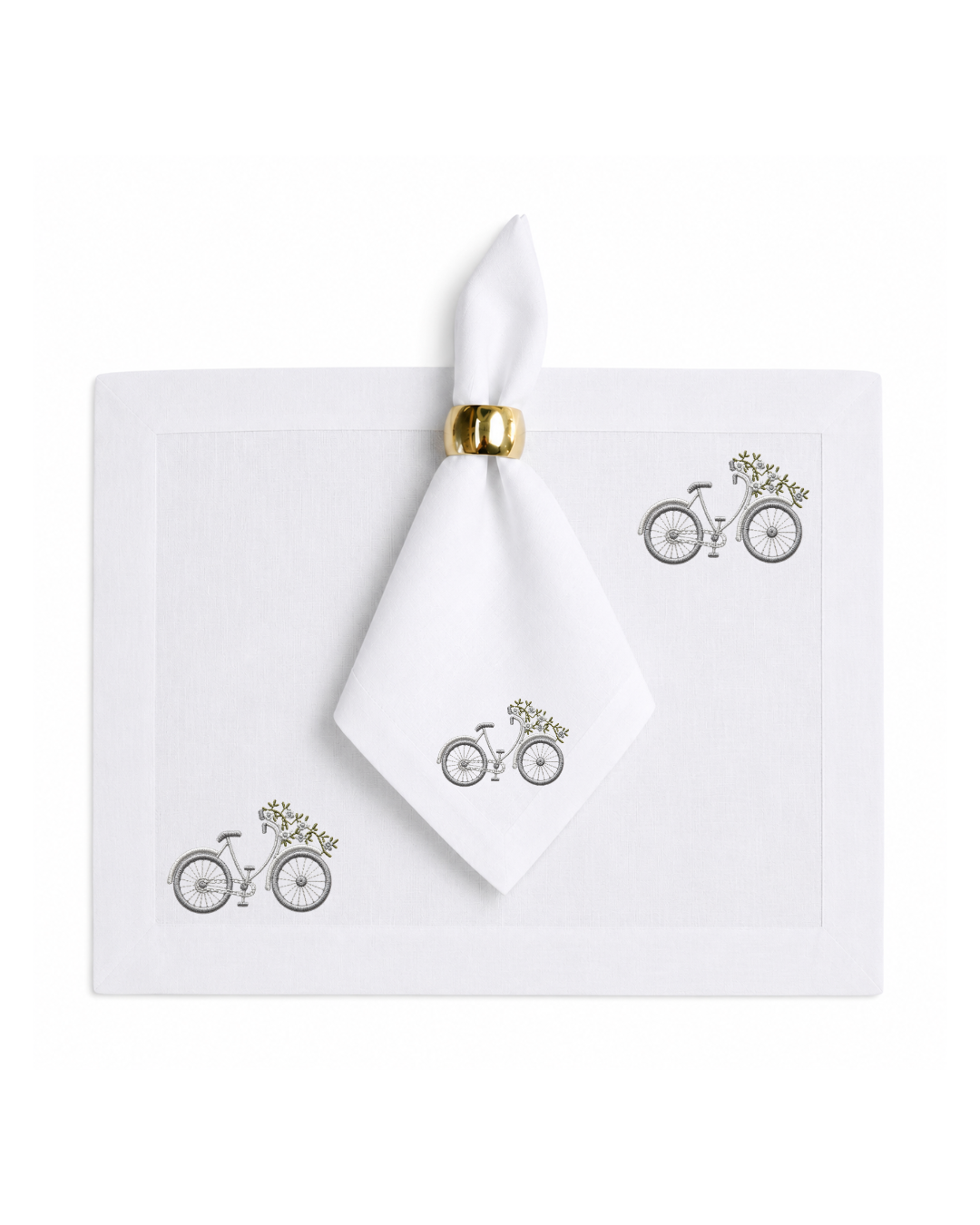 Bordado de Bicicleta l Blanca