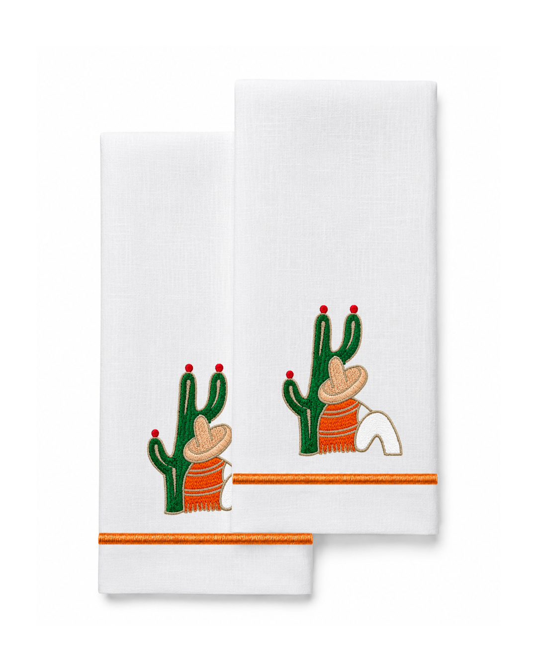 Bordado de Campesino con nopal l Naranja