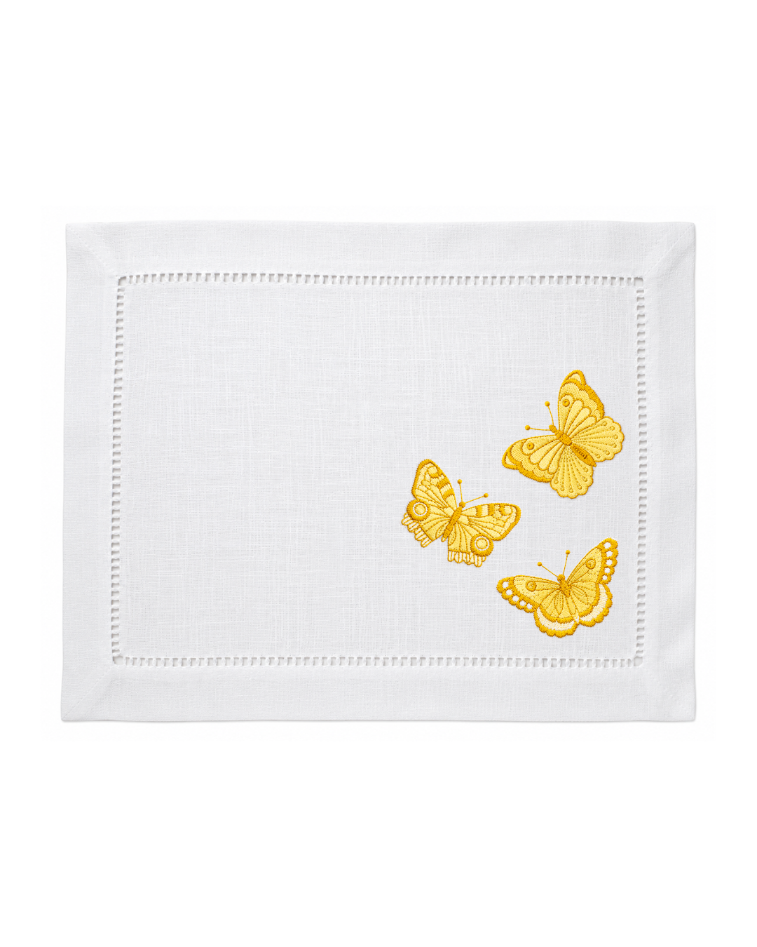 Bordado de Mariposas Amarillas