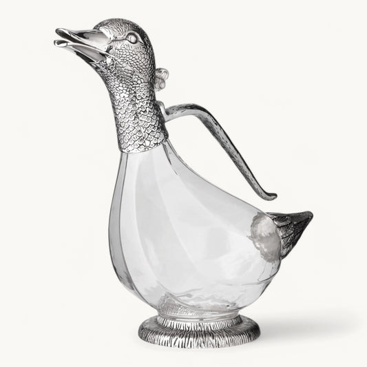 Decantador de vino con forma de pato