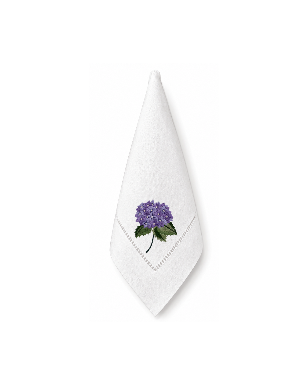 Bordado de Hortensia Morada