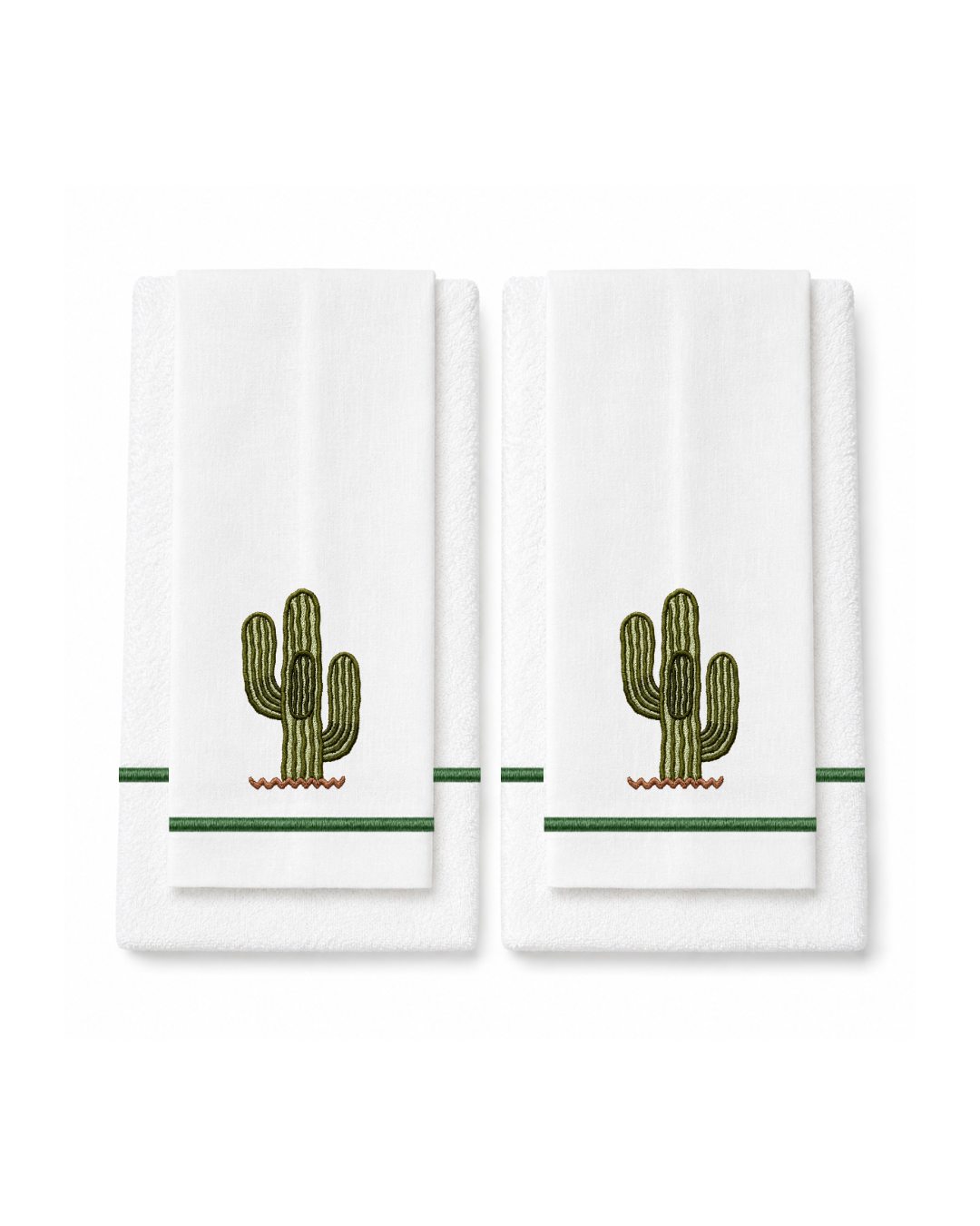 Bordado de Cactus Saguaro