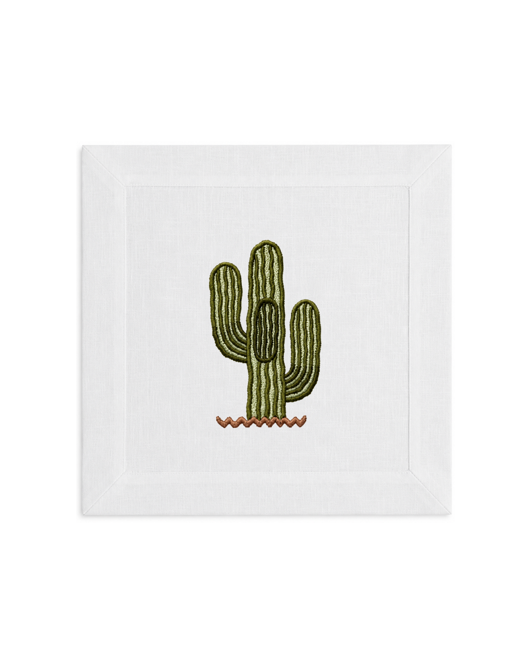 Bordado de Cactus Saguaro