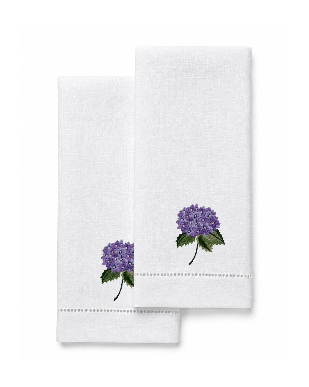 Bordado de Hortensia Morada
