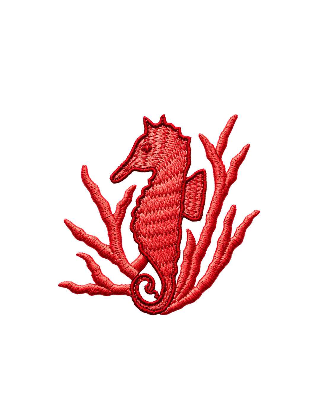 Bordado de Caballito de Mar l Rojo