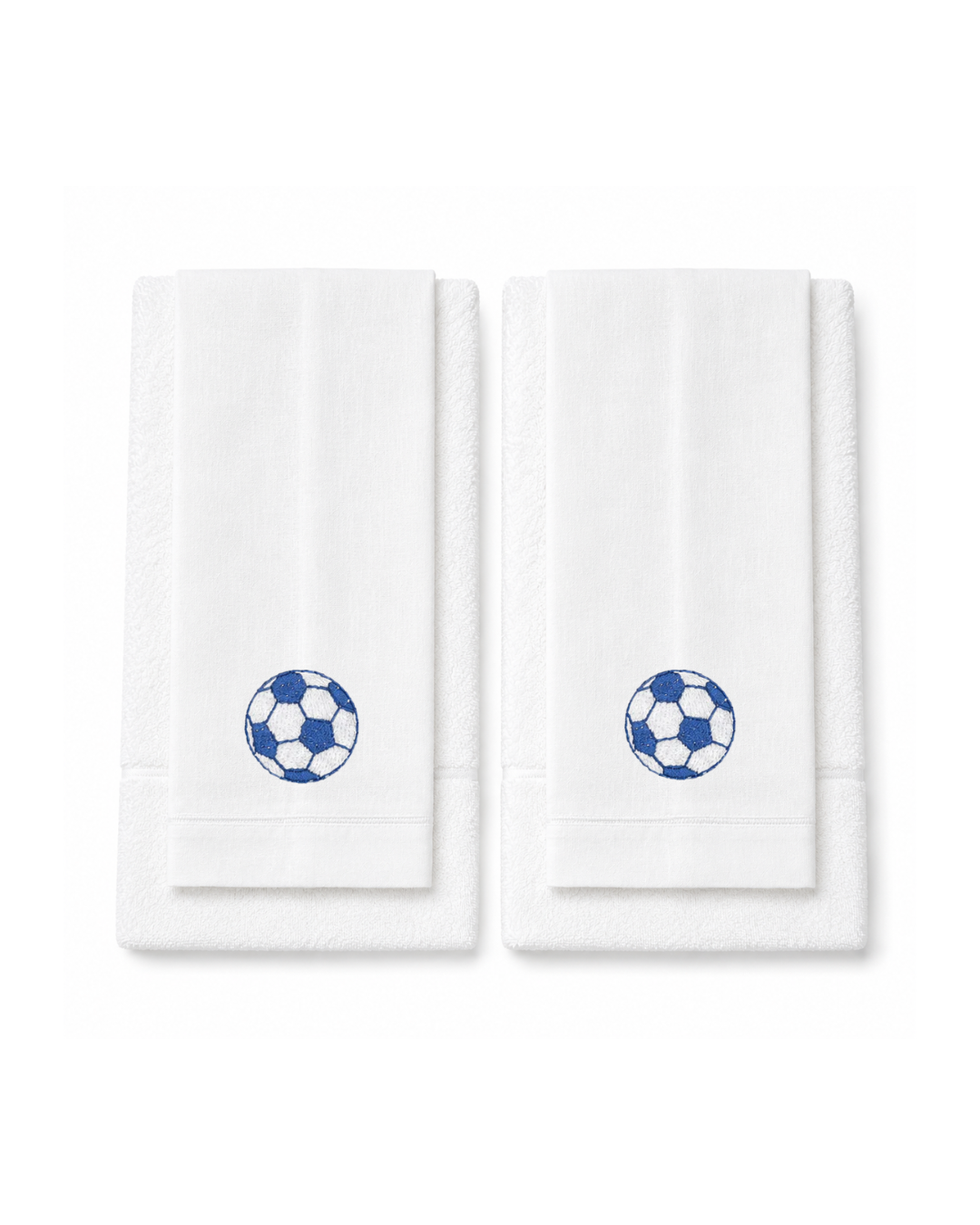 Bordado de Pelota de Fútbol Azul
