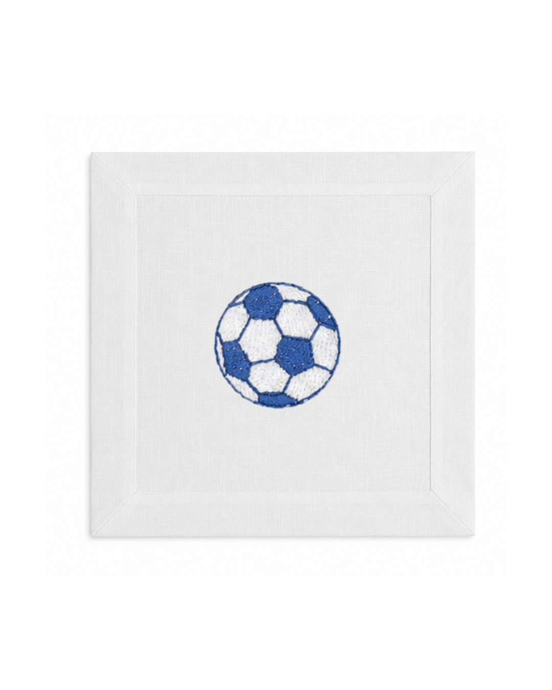 Bordado de Pelota de Fútbol Azul