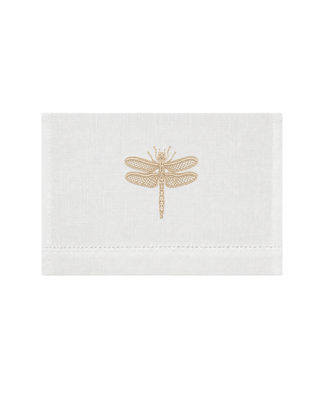 Bordado de Libélulas Beige