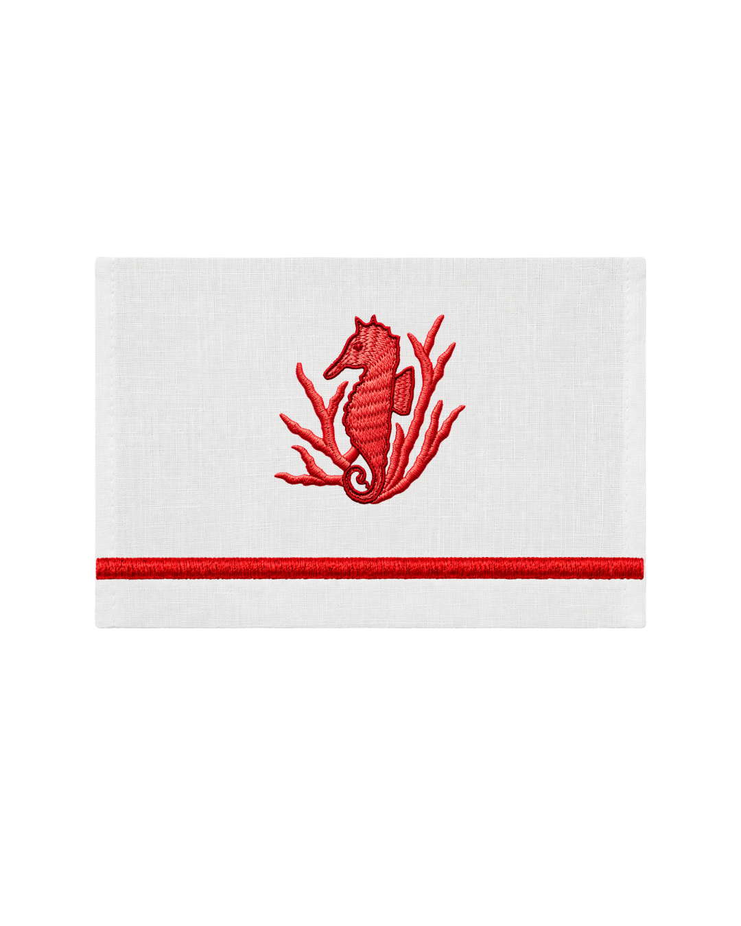 Bordado de Caballito de Mar l Rojo