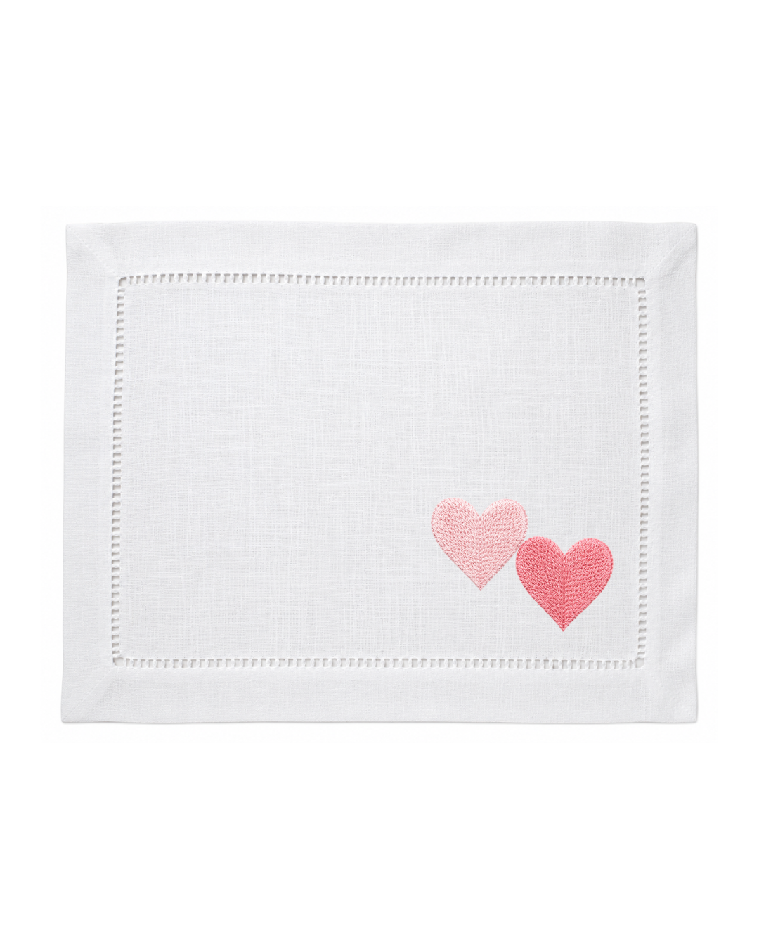 Bordado de Corazones l Rosa Claro