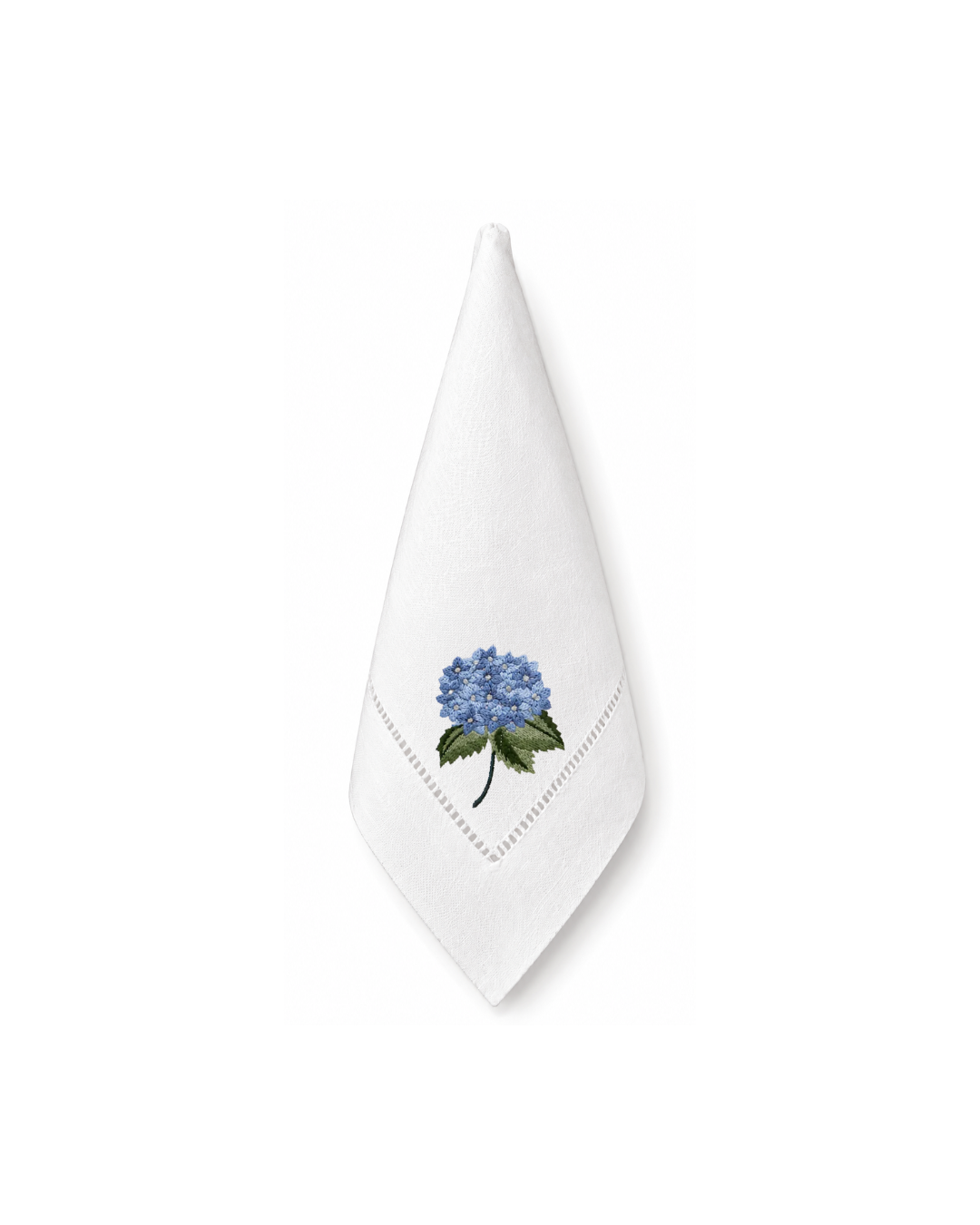 Bordado de Hortensia Azul Rey