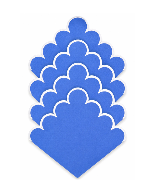 Juego de 4 Servilletas de lino | Color Azul Cielo