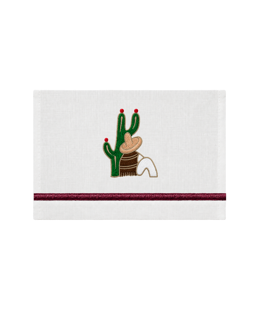 Bordado de Campesino con nopal l Café