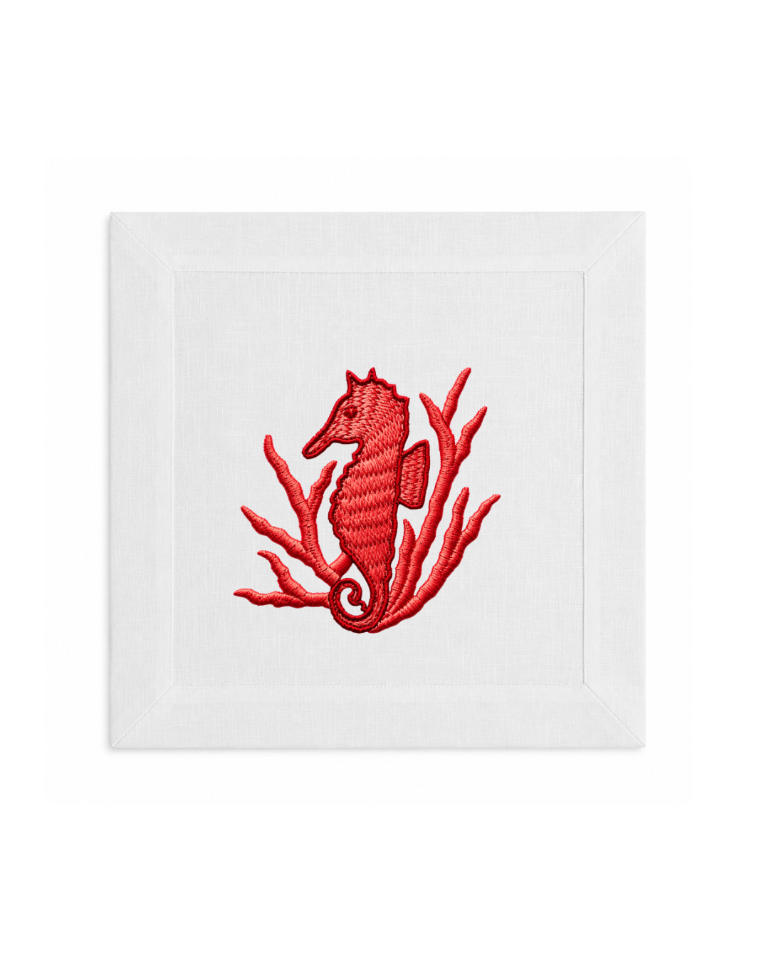 Bordado de Caballito de Mar l Rojo