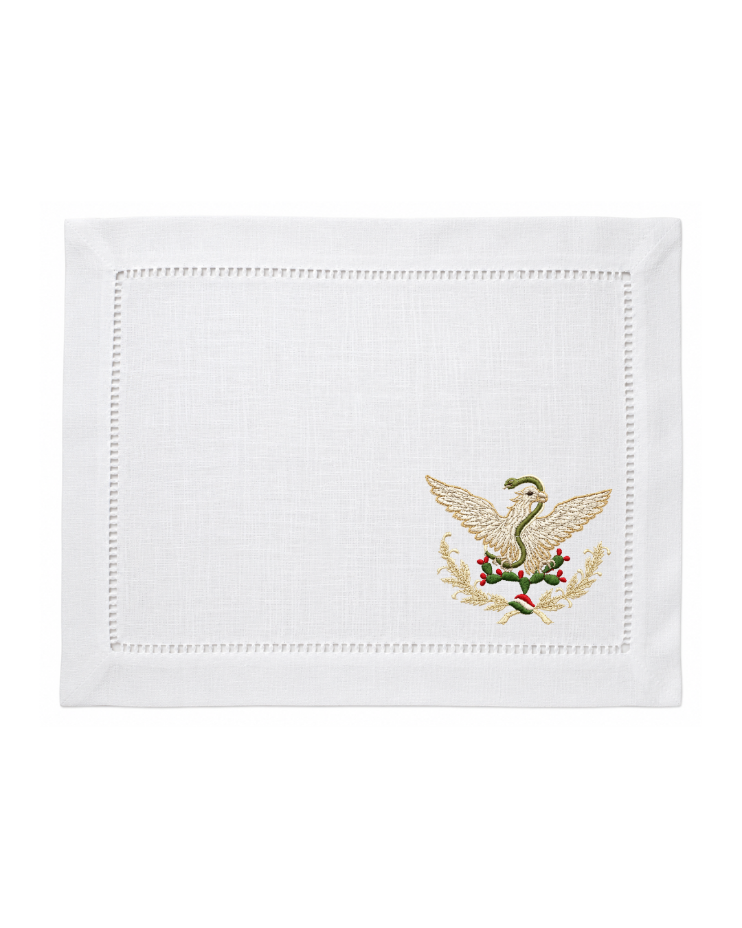 Bordado de Águila Imperial Mexicana l Dorada y verde