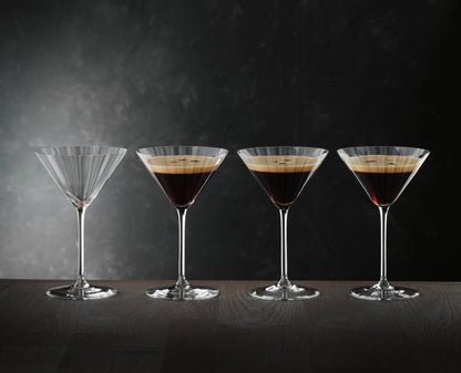Copas de cristal de Martíni