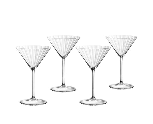 Copas de cristal de Martíni