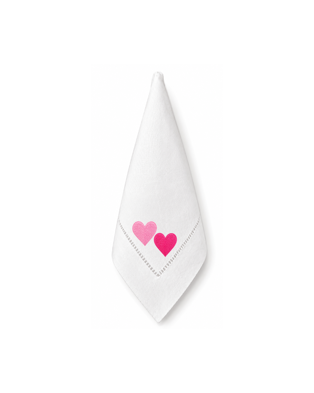 Bordado de Corazones l Rosa Mexicano