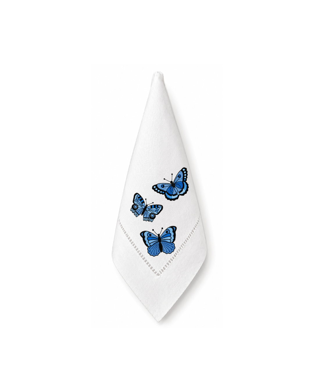 Bordado de Mariposas Azul