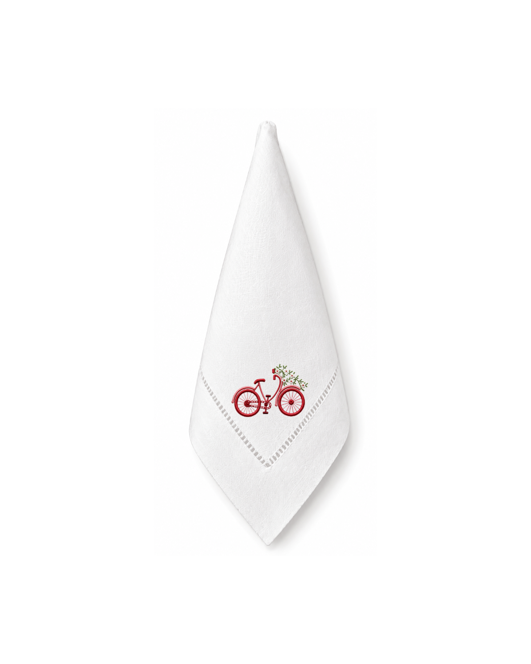 Bicycle Embroidery l Red
