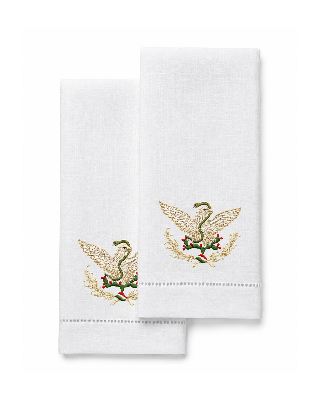 Bordado de Águila Imperial Mexicana l Dorada y verde