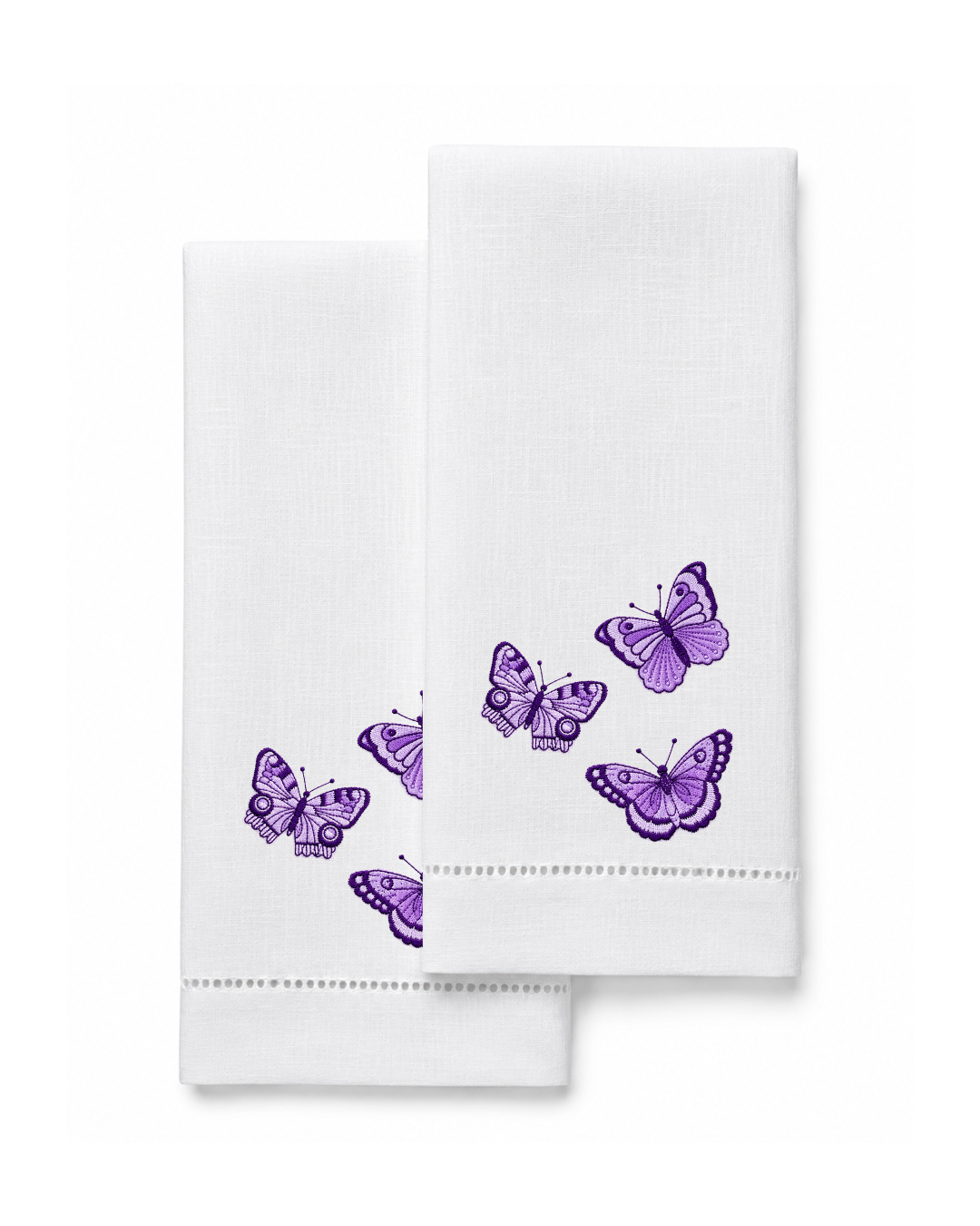 Bordado de Mariposas Moradas