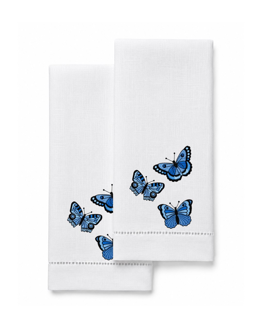 Bordado de Mariposas Azul