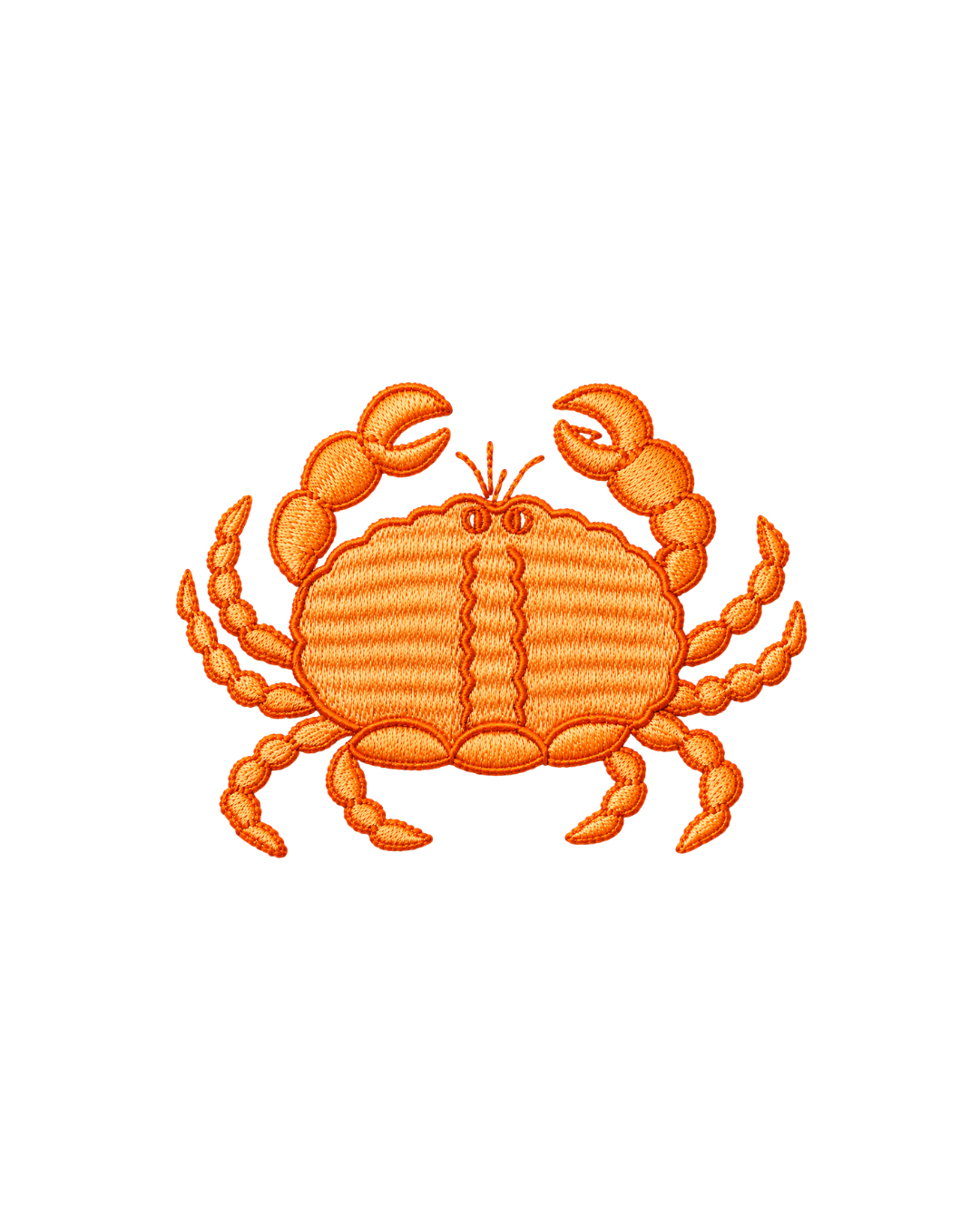 Bordado de Cangrejo l Naranja