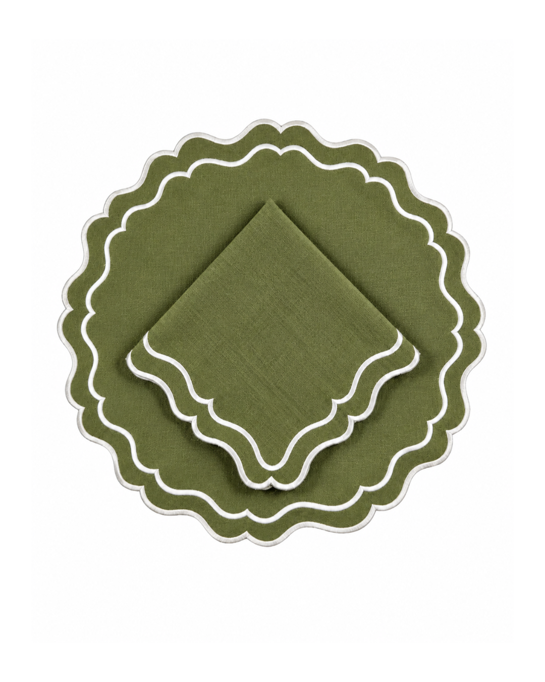 Set of 4 Placemats with Napkin Waterproof | Light Blue