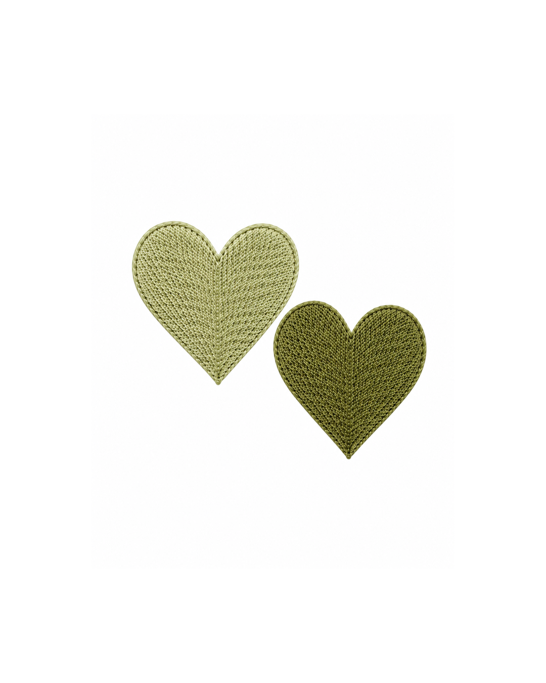 Bordado de Corazones l Verde