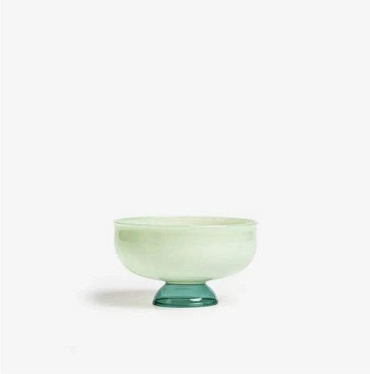 Juego de 4 Bowls para helado de cristal l Verde