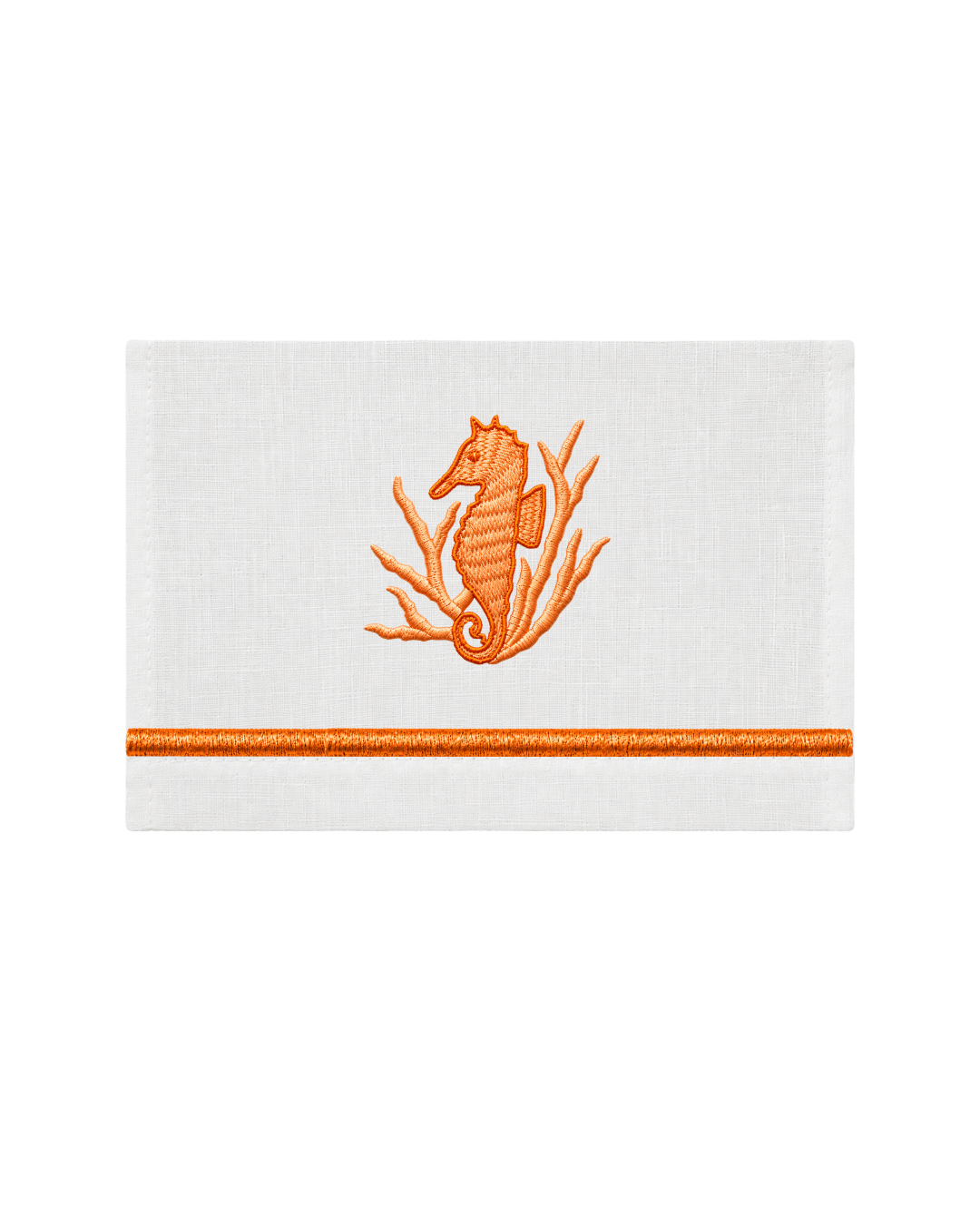 Bordado de Caballito de Mar l Naranja