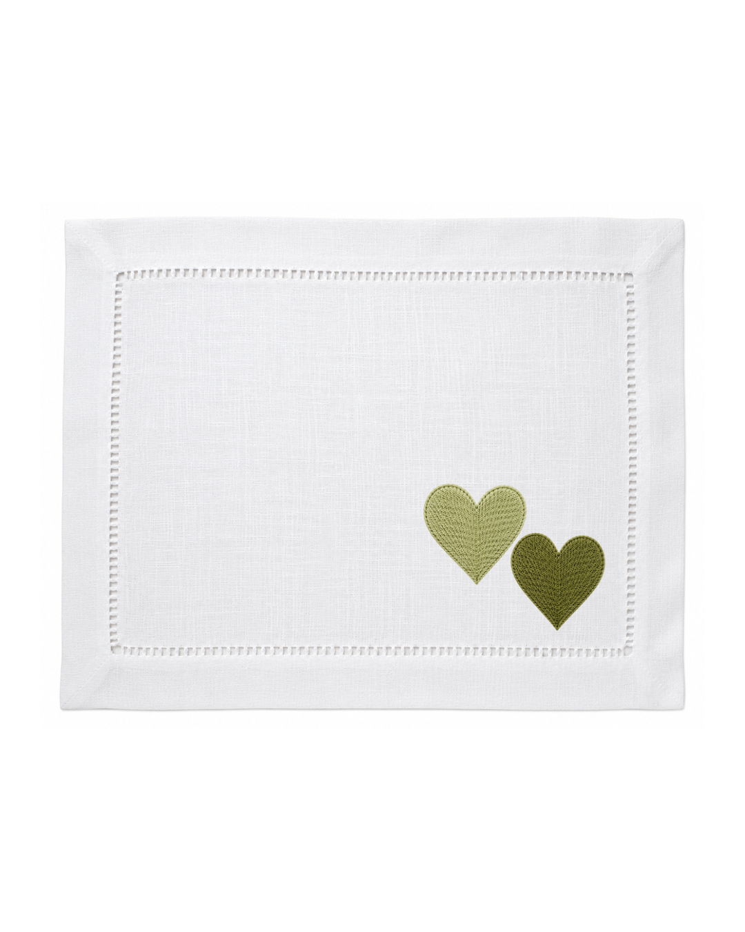 Bordado de Corazones l Verde