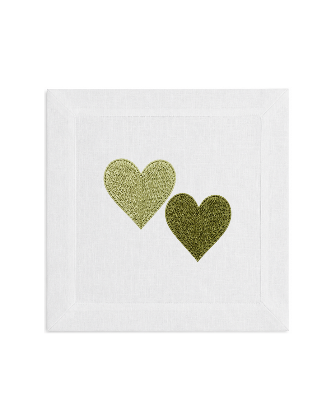 Bordado de Corazones l Verde