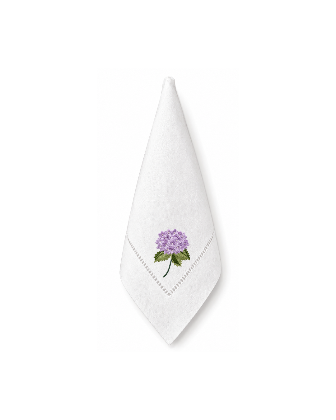 Bordado de Hortensia Lila