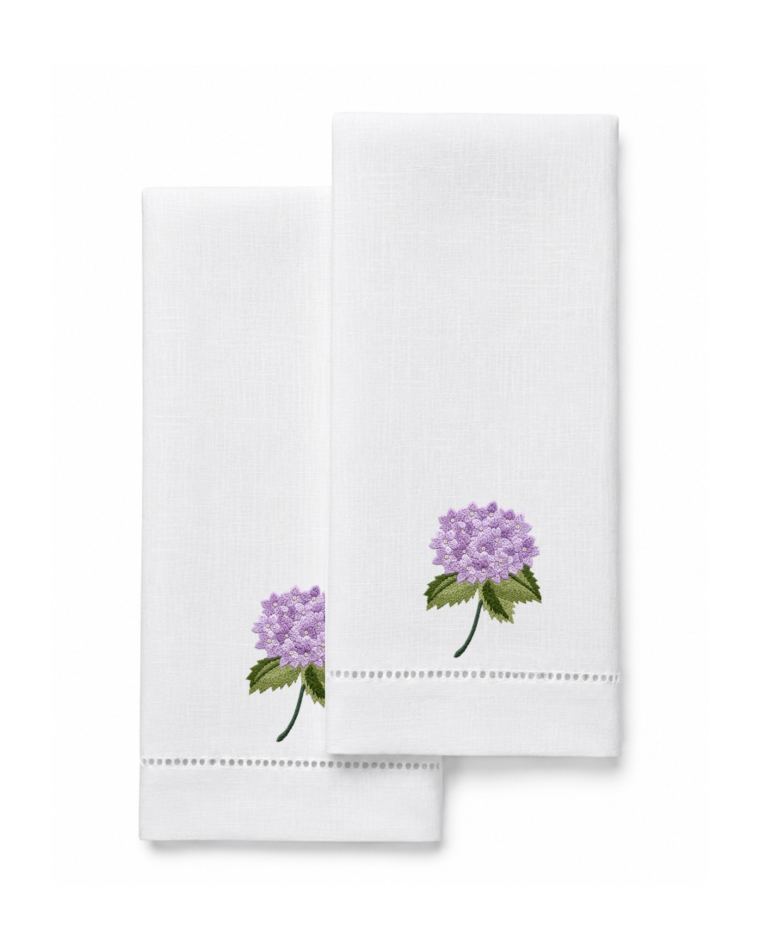 Bordado de Hortensia Lila
