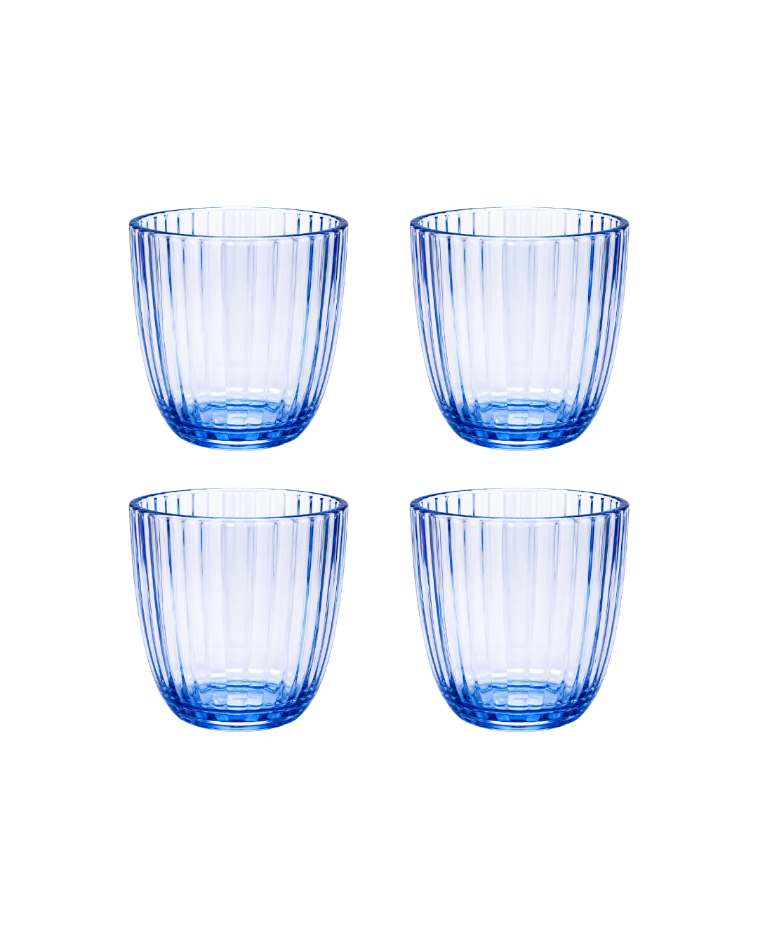 Juego de 4 vasos de melamina l Color Azul