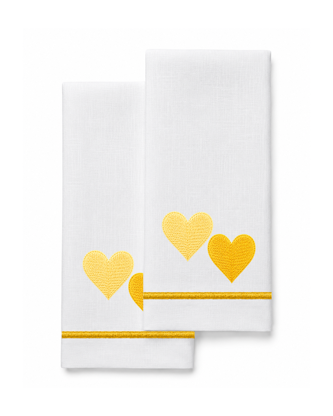 Bordado de Corazones l Amarillo