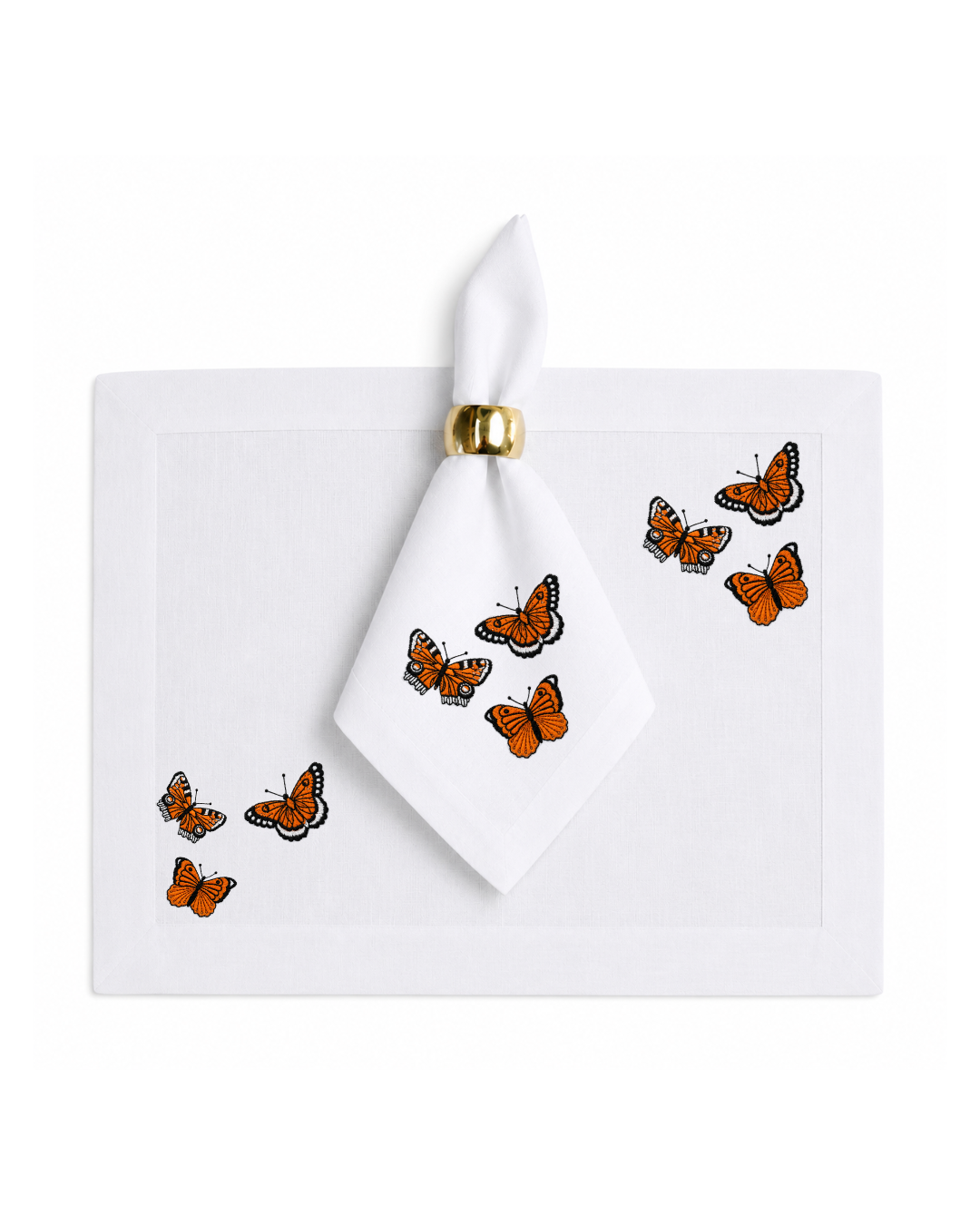 Bordado de Mariposas Monarca