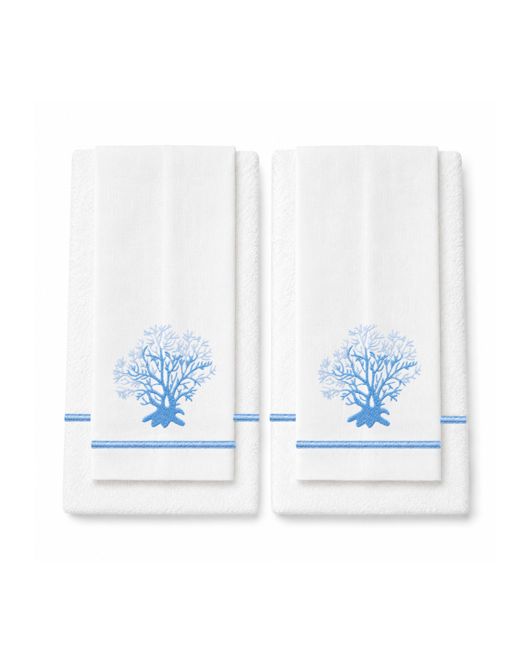 Bordado de Coral l Azul cielo