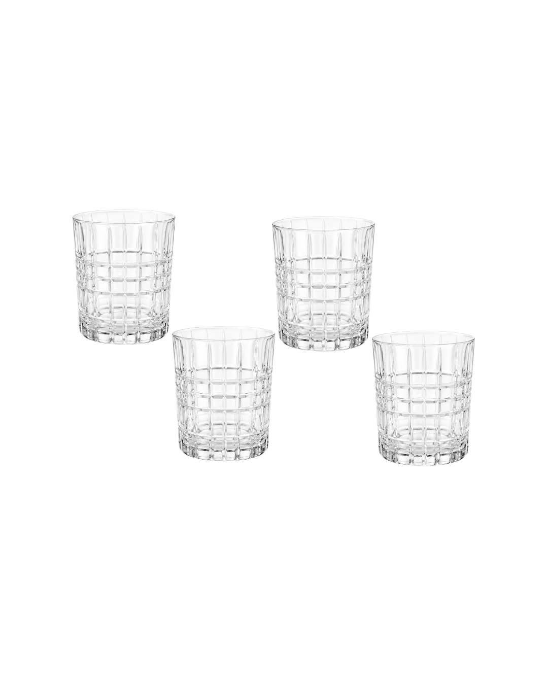 Juego de 4 vasos de cristal