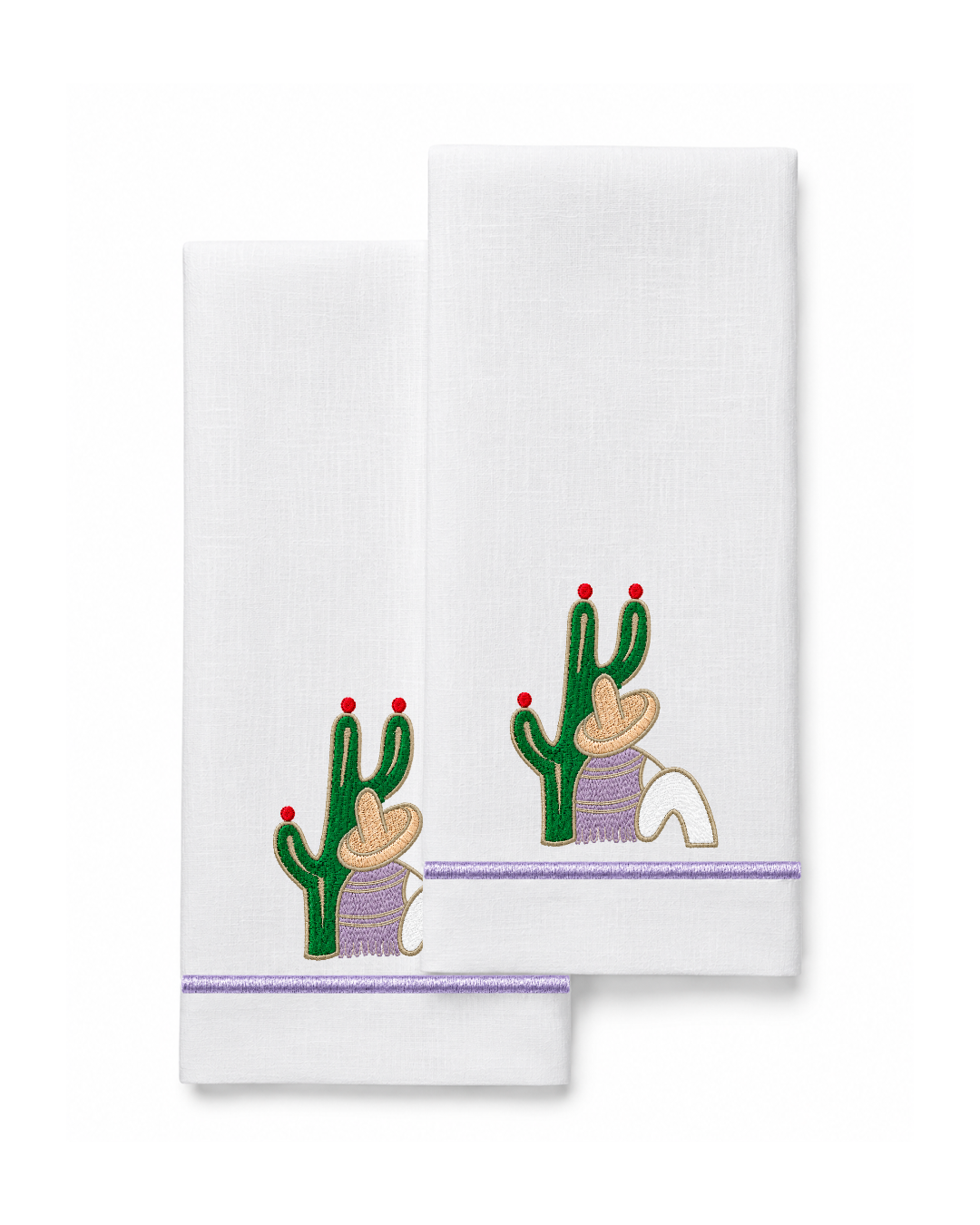 Bordado de Campesino con nopal l Lila