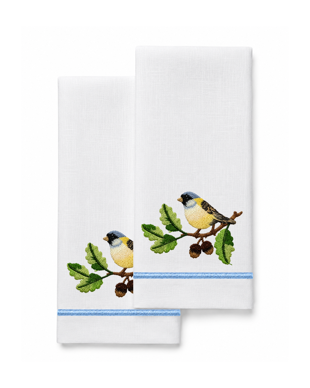 Bordado de Pajarito l Amarillo mantequilla