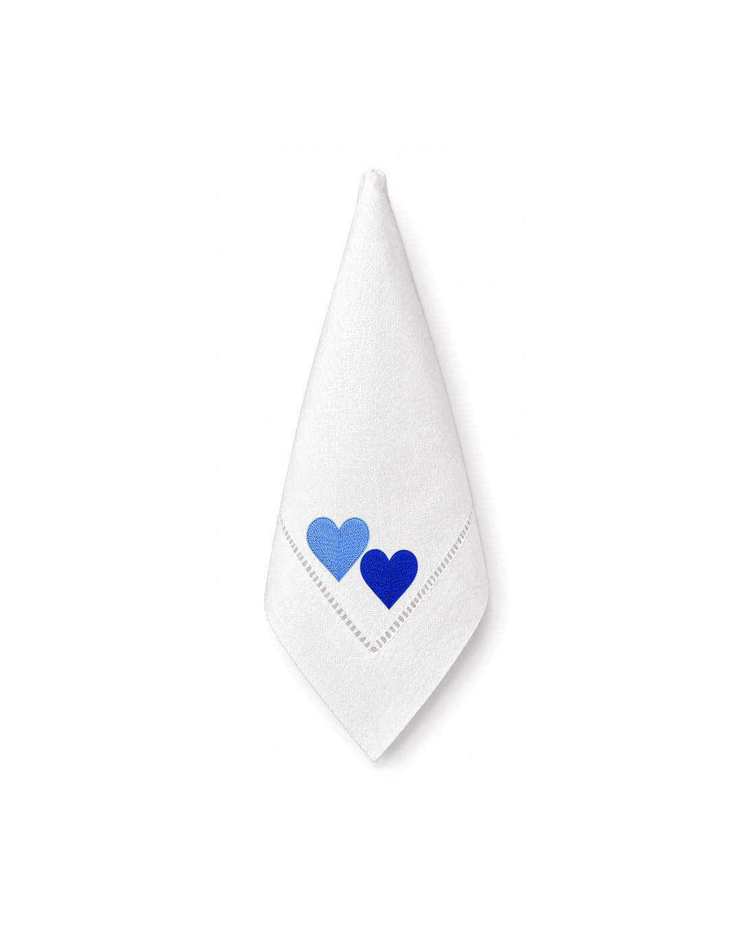 Bordado de Corazones l Azul