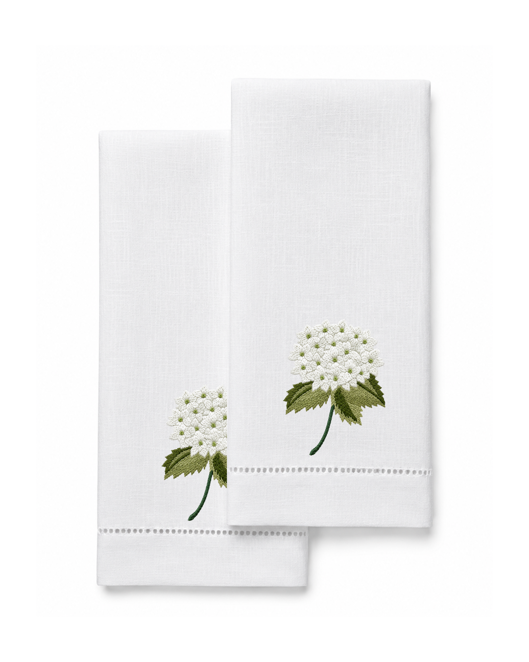 Bordado de Hortensia Blanca