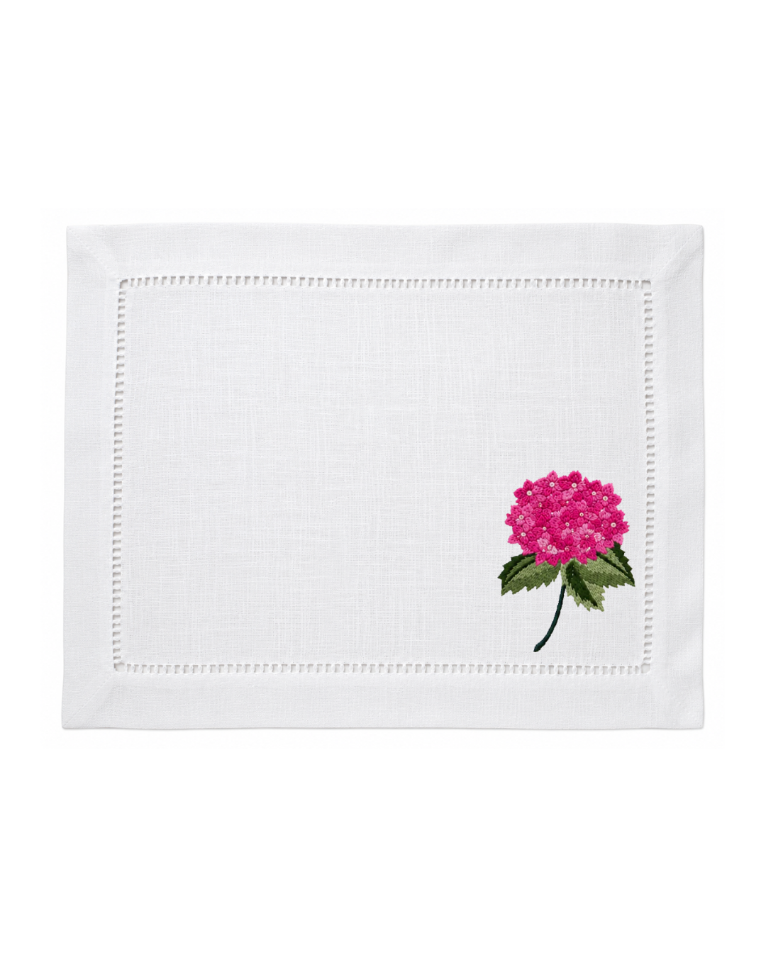 Bordado de Hortensia Rosa Mexicano
