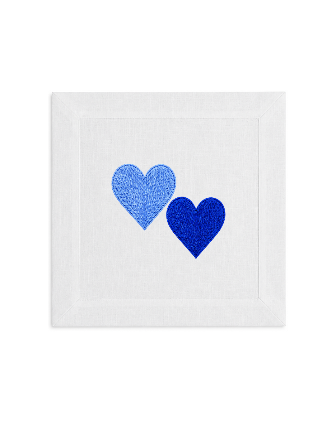 Bordado de Corazones l Azul