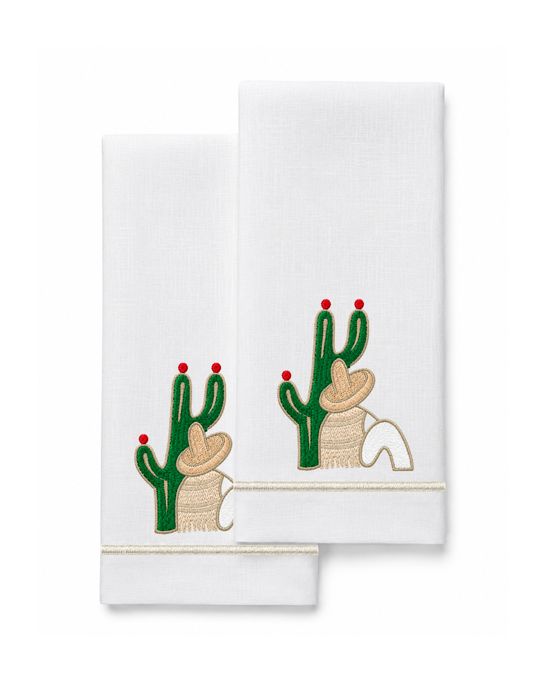Bordado de Campesino con nopal l Beige