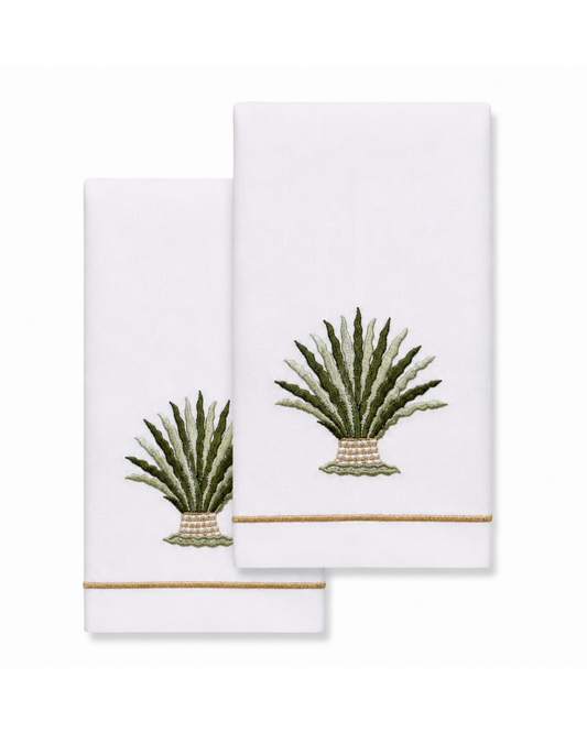 Par de toallas de lino l Agave