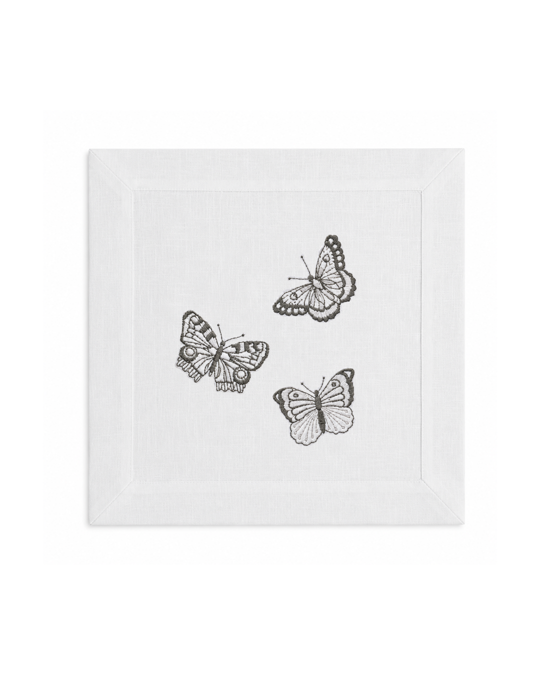 Bordado de Mariposas Negras